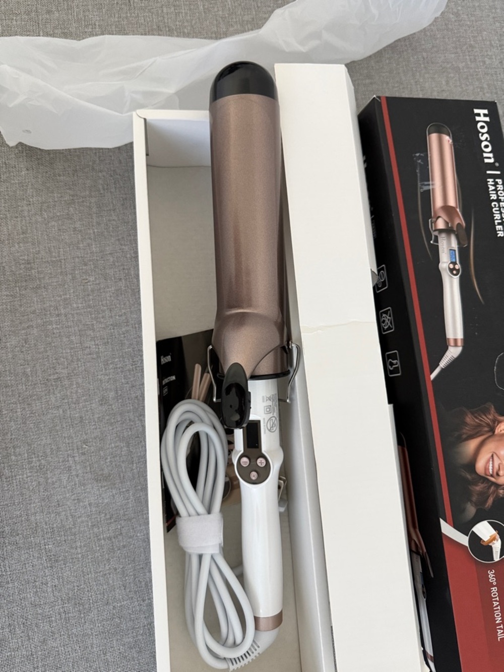 Hoson Professional Hair Curler - Rose Gold & White 2 inch - Picture 6 of 6